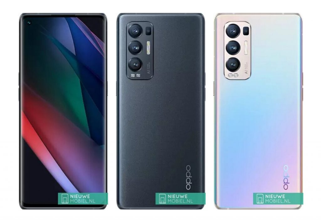 หลุดภาพเรนเดอร์ OPPO Find X3 Neo คาดเป็นรุ่นรีแบรนด์ของ Reno5 Pro+ 5G