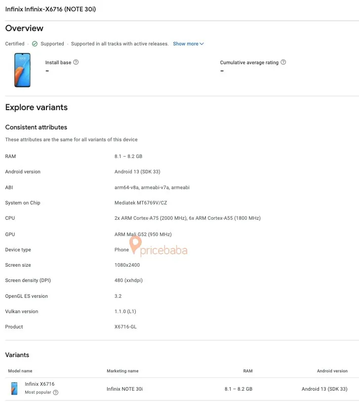 Infinix Note 30i